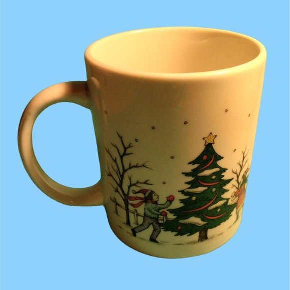 Studio Nova Christmas Coffee Cup Victorian Scene Shopping Christmas Tree - Picture 4 of 9